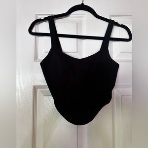 “Corset” like Cropped Tank Top w/ boning